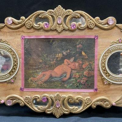 Ellie Haggerty Cherub Laurel  Carousel Panel

