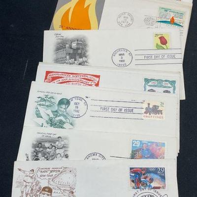 Group Lot Collectible First Issue Stamps +
