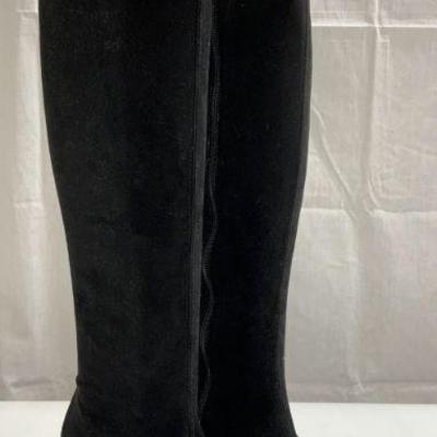 NILA & NILA Knee High Zippered Boots Blk 37 ITALY
