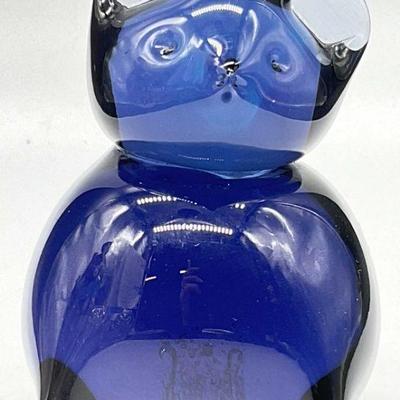 Art Glass Animal Figural Paperweight
