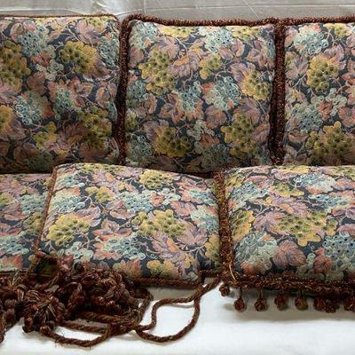 Set 6 Grape Berry Damask Pillows & Cushions
