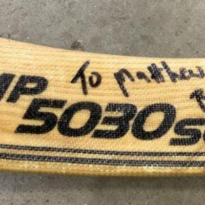 Signed Wooden Sherwood PMP5030 SC Hockey Stick
