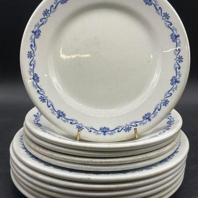 Set 11 JOHN MADDOCK & SONS Ceramic Plates, Eng
