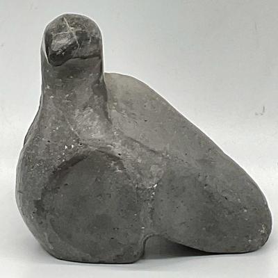 Carved Natural Stone Bird Figural

