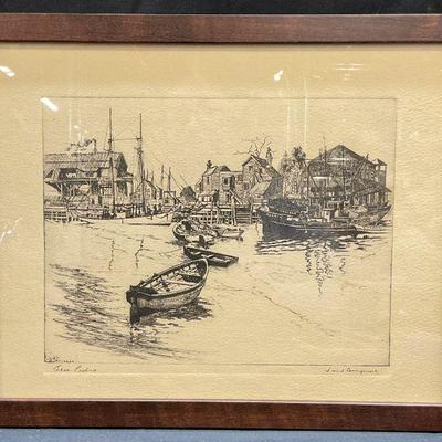 Framed Lionel Barrymore San Pedro Print
