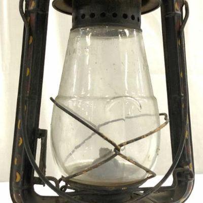 DIETZ Vintage Metal & Glass Oil Lantern
