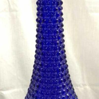 ROSSINI EMPOLI Cobalt Blue Art Glass Vase 15.5in H
