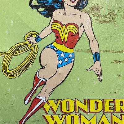 Retro Style Wonder Woman Metal Print
