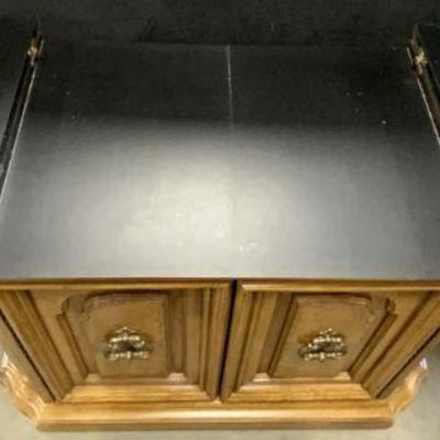BERNHARDT HIBRITEN Wooden Bar On Wheels
