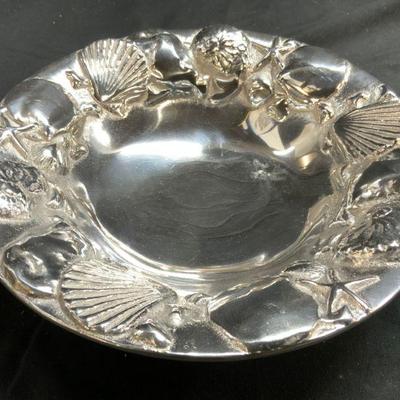 MARIPOSA Silver Toned Pewter Bowl
