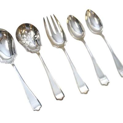 5 STERLING SILVER MARYLAND 1910 SERVING PIECES