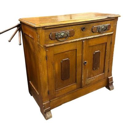 ANTIQUE VICTORIAN WASHSTAND DRY SINK