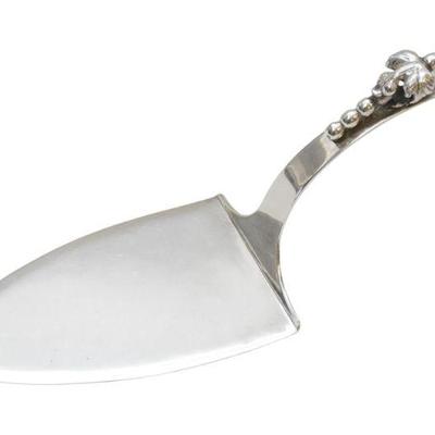 MID CENTURY F. RAMIREZ STERLING SILVER BLOSSOM PIE / PASTRY SERVER