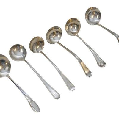 6 STERLING SILVER LADLES DURGIN - GORHAM - FRANK SMITH