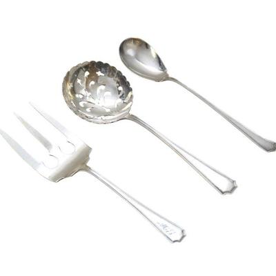 3 STERLING SILVER SERVING PIECES 1910 FAIRFAX DURGIN