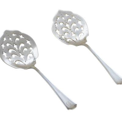 2 STERLING SILVER CUCUMBER SERVERS FAIRFAX 1910