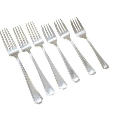 6 GORHAM STERLING SILVER FAIRFAX FORKS