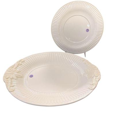 2 PC LENOX BUTLERS PANTRY SERVING PLATTERS
