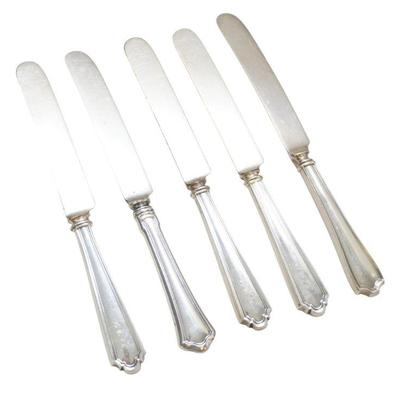 5 ANTIQUE AMERICAN STERLING KNIVES