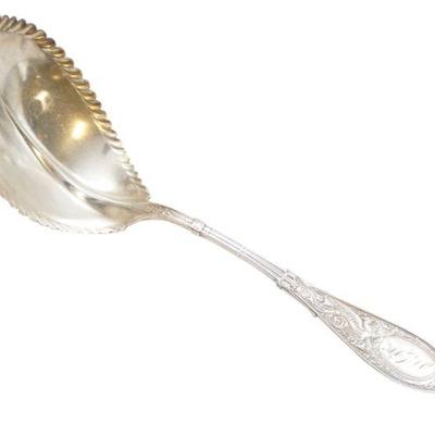 STERLING SILVER ARABESQUE 1875 LARGE SOLID BERRY / CASSEROLE SPOON