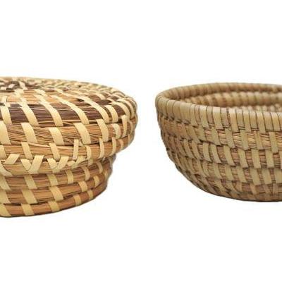 2 CHARLESTON SWEETGRASS BASKETS