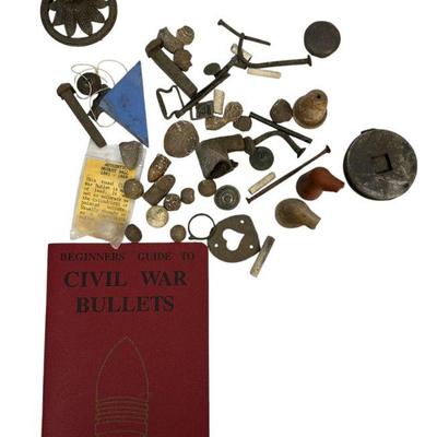 WILLTOWN PLANTATION CIVIL WAR RELICS WITH BEGINNERS GUIDE TO CIVIL WAR BULLETS