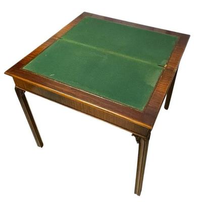 GEORGE III STYLE MAHOGANY CARD TABLE