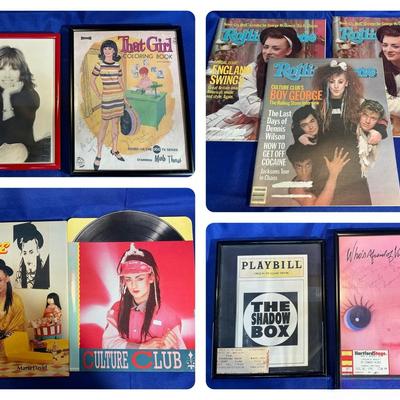 Marlo Thomas Autographs & Boy George Pictures 