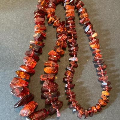 Red Cognac Baltic Amber String 