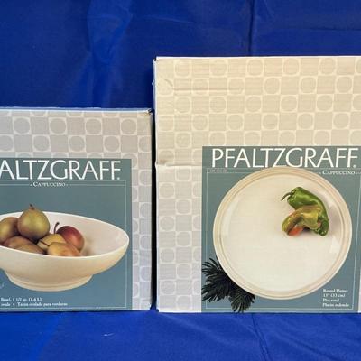 Pfaltzgraff Round Platter & Veggie Bowl
