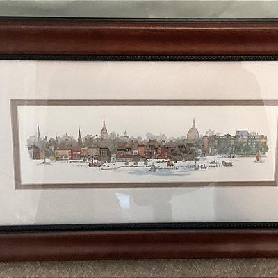 Downtown Annapolis MD Framed Print 