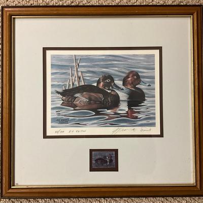 F. E. Sweet Signed Framed Waterfowl Print