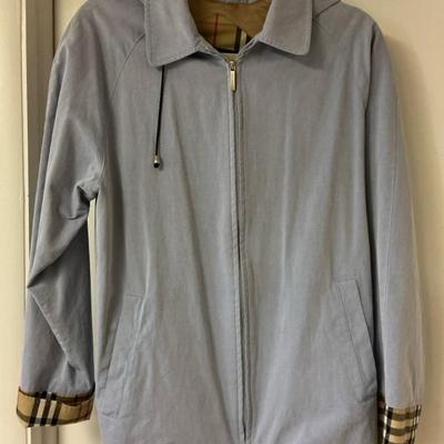Burberry Blue Cotton Canvas Jacket M