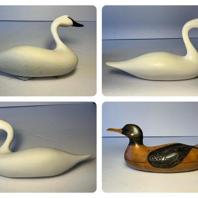 Hand Made Swans & Duck (8 Inch) (DD42)