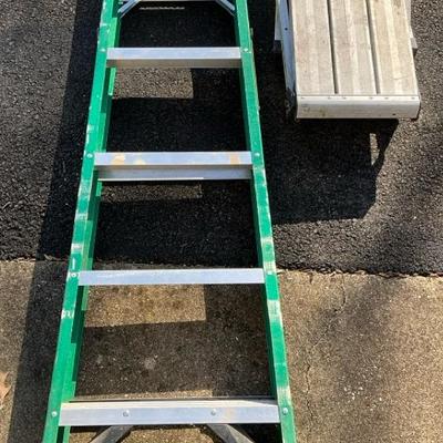 Werner 6ft A-Frame Ladder + Work Platform
