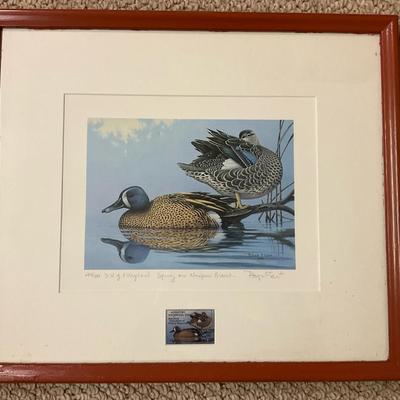 Roger E. Lent “Spring On Ninepin Branch” Signed Framed Print