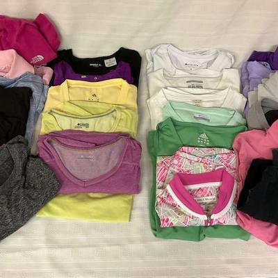 Ladies Sz M Athletic Tops Incl Athleta, Calia, Maiden, North Face, Pebble Beach