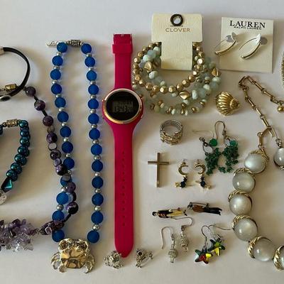 Costume Jewelry Including Ralph Lauren And Sterling Silver 