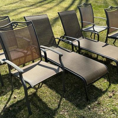 Outdoor Chairs & Loungers + Umbrella