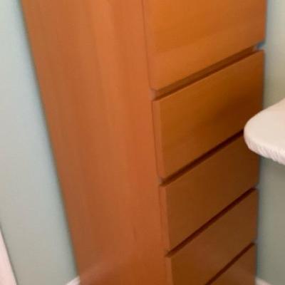 Tall Wood Filing / Storage Cabinet
