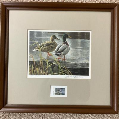 Robert Bateman “Mallard Pair - Early Winter” Signed Framed Print