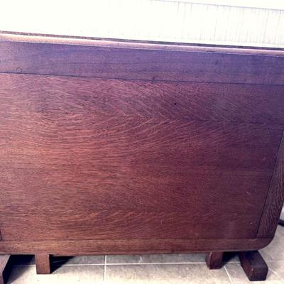 Lot 101:  Early Oak Drop Leaf Table