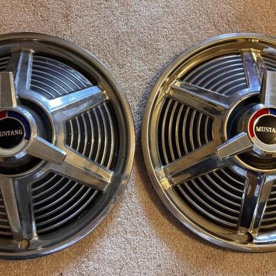 Lot 281: 2 1965 Ford Mustang Hubcaps 