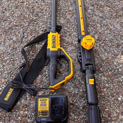Lot 205: Dewalt 22” Pole Hedge Trimmer With Strap