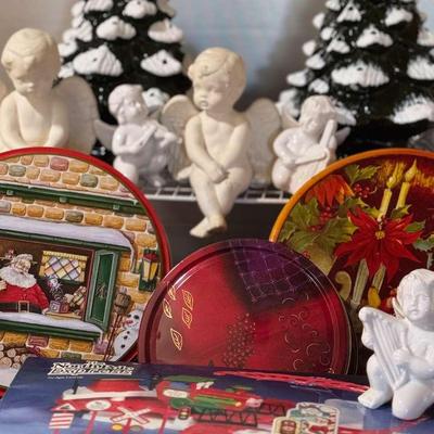 Lot 158: Twin Ceramic Christmas Trees From The Vermont Country Store…