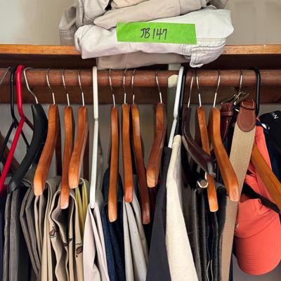 Lot 147: Men’s Trousers , Scarves,Hats..
