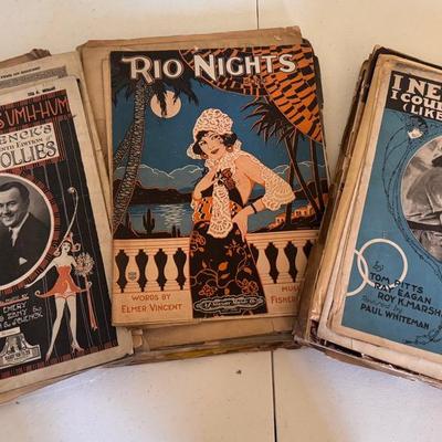 Lot 253: Vintage Sheet Music