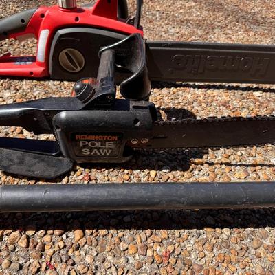 Lot 216: Homelife 16” Electric Chainsaw And Remington Pole Saw