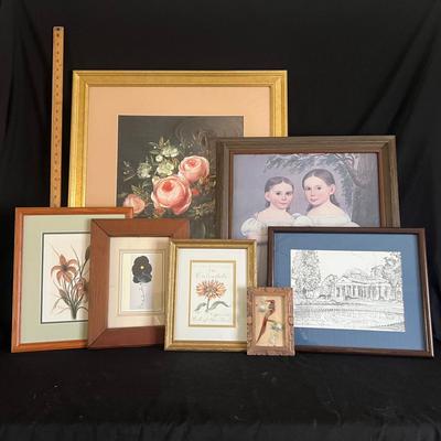 Lot 321: Vintage Floral And More Art Prints