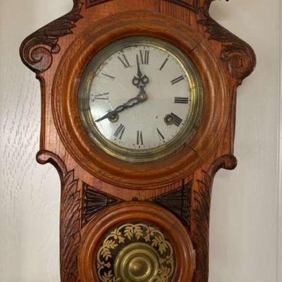 Sh036 antique wall clock